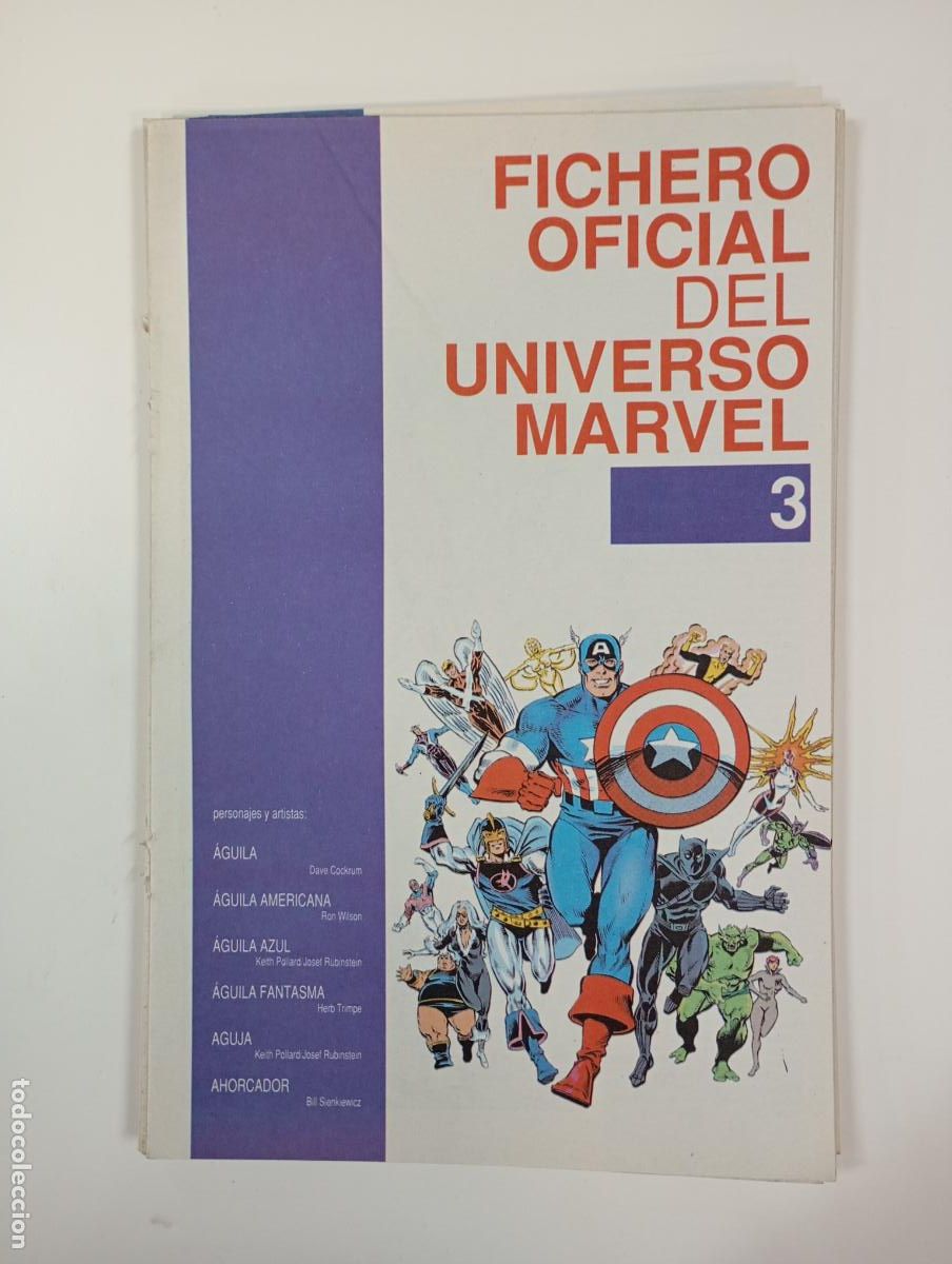 C&oacute;mics: FICHERO OFICIAL DEL UNIVERSO MARVEL N&ordm; 3. TDKC51 - Foto 1