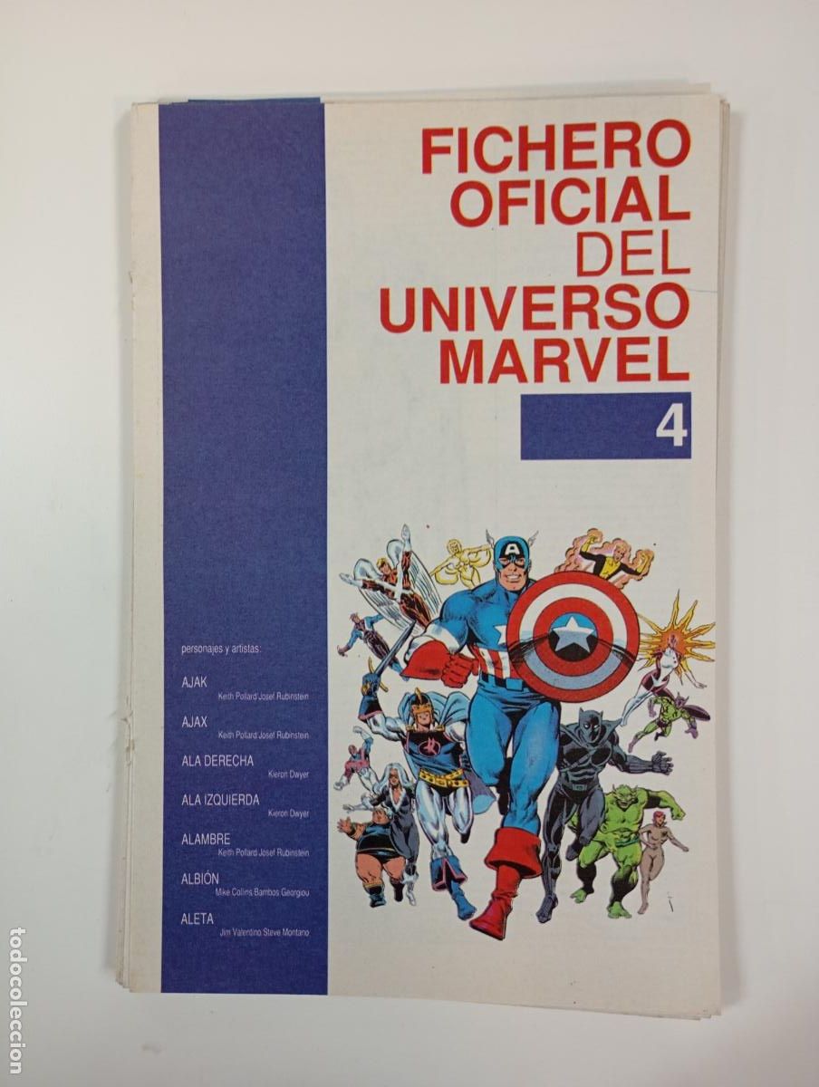 C&oacute;mics: FICHERO OFICIAL DEL UNIVERSO MARVEL N&ordm; 4. TDKC51 - Foto 1