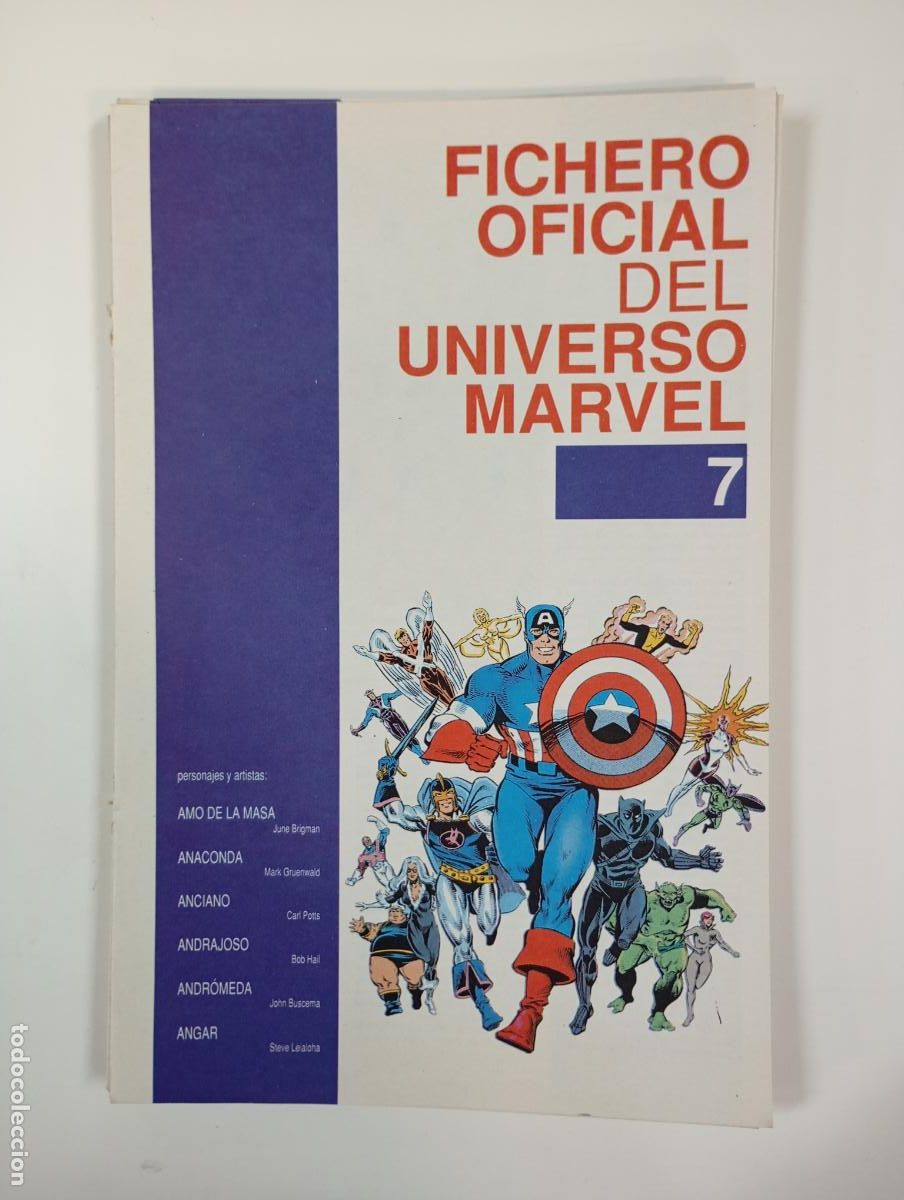 C&oacute;mics: FICHERO OFICIAL DEL UNIVERSO MARVEL N&ordm; 7. TDKC51 - Foto 1