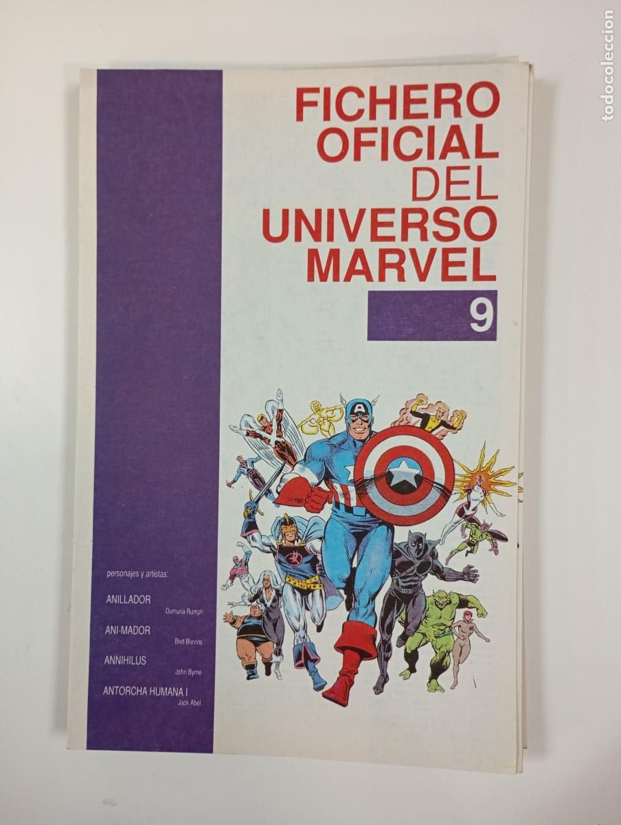C&oacute;mics: FICHERO OFICIAL DEL UNIVERSO MARVEL N&ordm; 9. TDKC51 - Foto 1