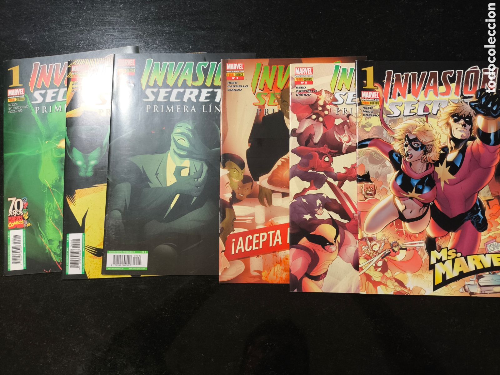 C&oacute;mics: Invasi&oacute;n Secreta Primera Linea 1 a 5 + Ms Marvel - Foto 1