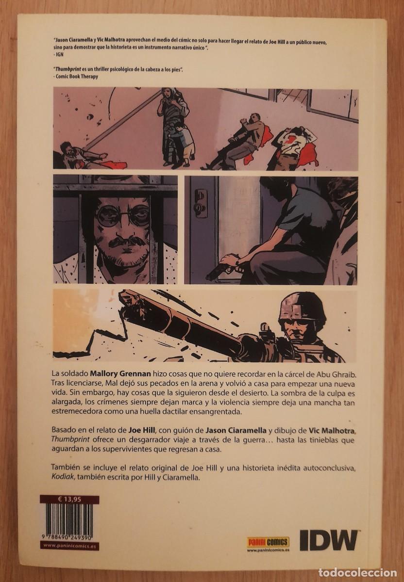 C&oacute;mics: thumb print - Joe Hill- IDW - Panini - Foto 2