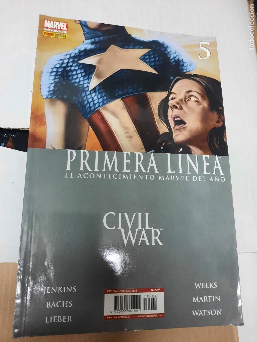 C&oacute;mics: CIVIL WAR: PRIMERA L&Iacute;NEA N&ordm; 5 - ED. PANINI - Foto 1