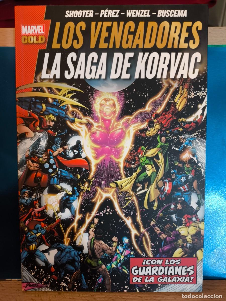 C&oacute;mics: MARVEL GOLD LOS VENGADORES LA SAGA DE KORVAC PANINI - Foto 1