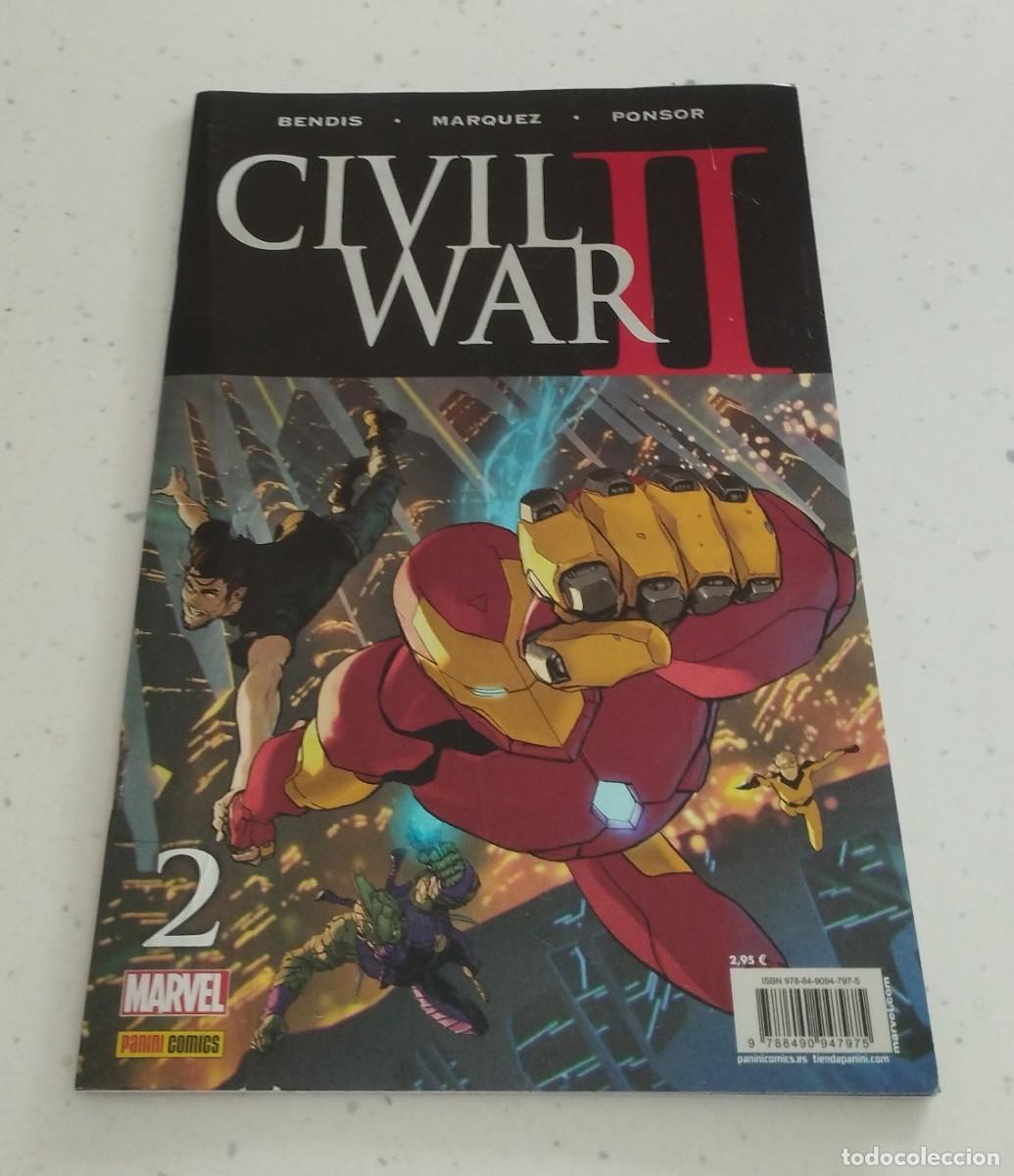 C&oacute;mics: C&Oacute;MIC MARVEL CIVIL WAR II N&Uacute;MERO 2 PANINI COMICS, COMO NUEVO - Foto 1