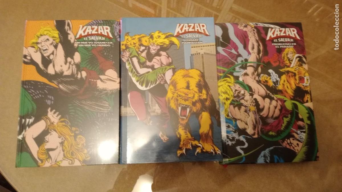 C&oacute;mics: MARVEL LIMITED EDITION: KA- ZAR EL SALVAJE. PANINI/SD (3 TOMOS) - Foto 1