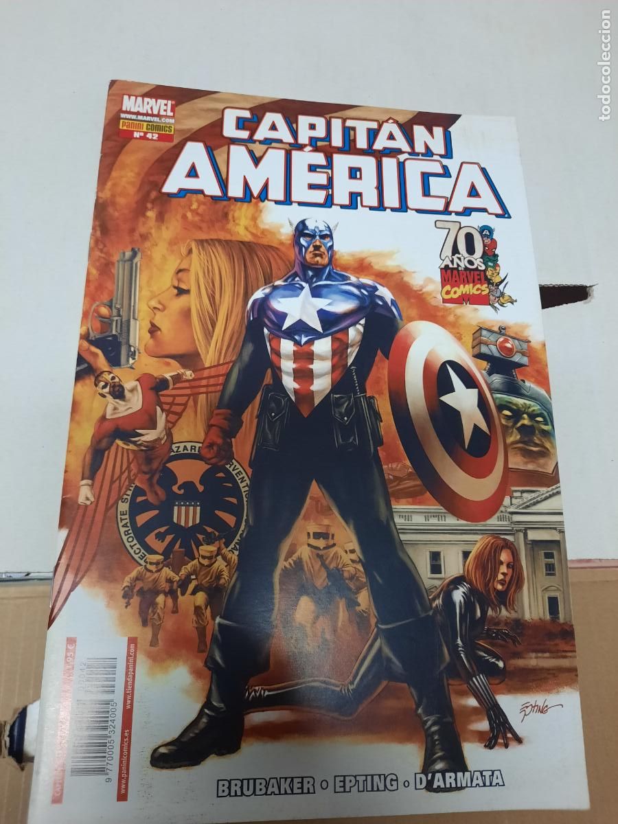 C&oacute;mics: CAPIT&Aacute;N AM&Eacute;RICA N&ordm; 42- ED. PANINI - Foto 1