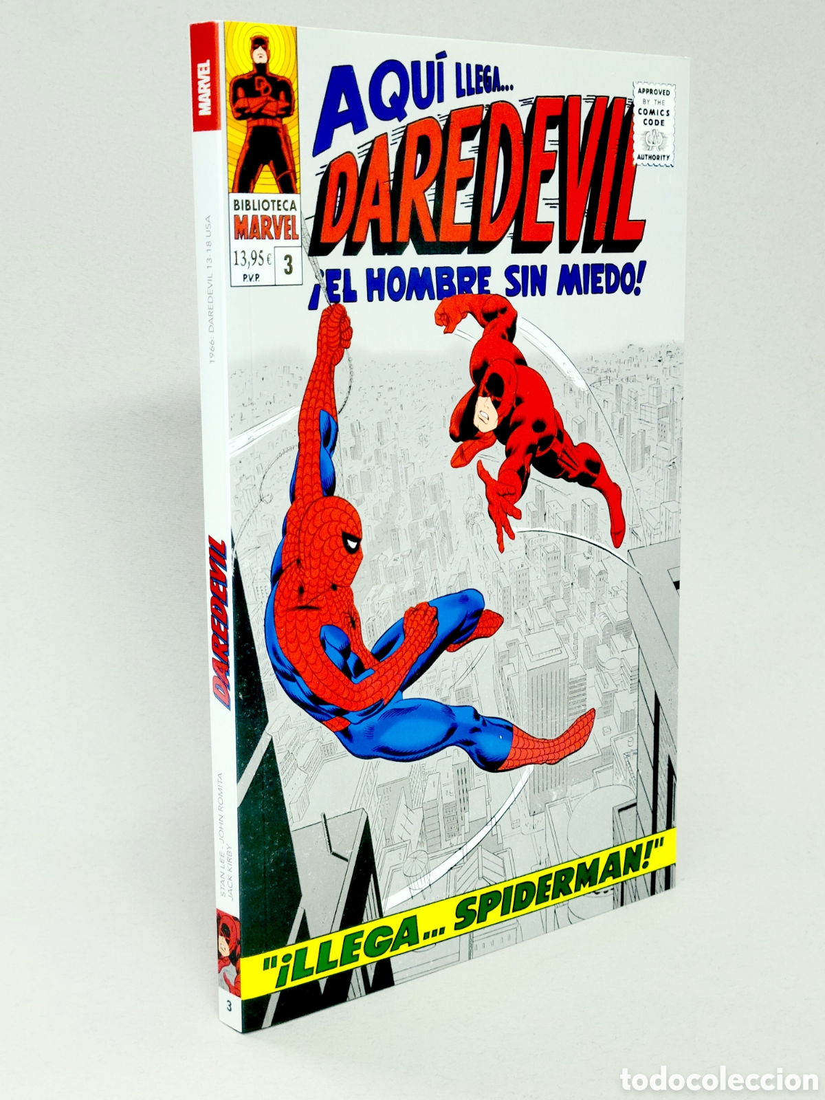 C&oacute;mics: C&Oacute;MIC DE KIOSCO DAREDEVIL 3 LLEGA SPIDERMAN BIBLIOTECA MARVEL PANINI - Foto 1