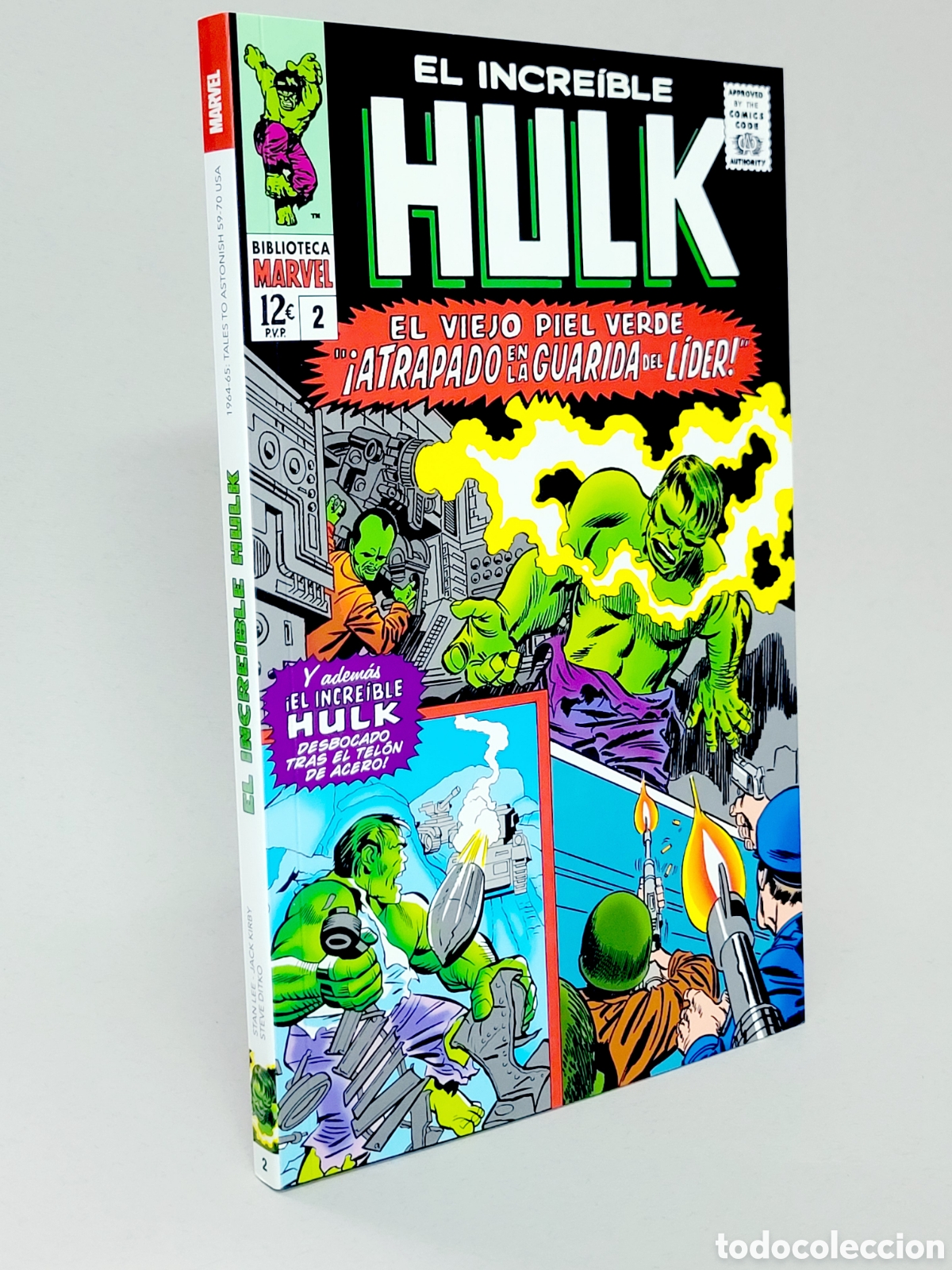 C&oacute;mics: C&Oacute;MIC DE KIOSCO HULK 2 ATRAPADO EN LA GUARIDA DEL LIDER BIBLIOTECA MARVEL PANINI - Foto 1