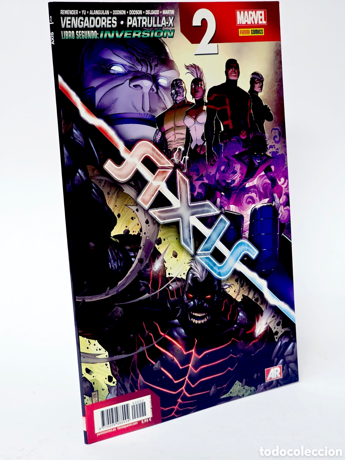 C&oacute;mics: C&Oacute;MIC DE KIOSCO VENGADORES PATRULLA X 2 AXIS SEGUNDO INVERSI&Oacute;N PANINI MARVEL - Foto 1
