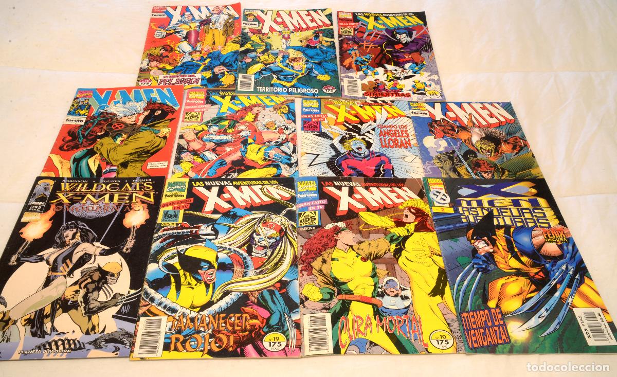C&oacute;mics: LOTE DE 11 ONCE N&Uacute;MEROS COMIC X-MEN X MEN MARVEL - Foto 1