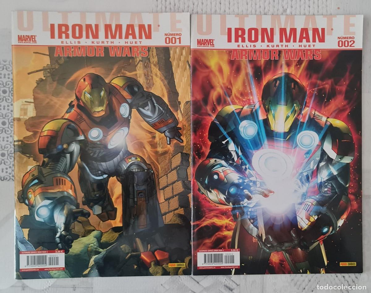 C&oacute;mics: ULTIMATE COMICS IRON MAN. ARMOR WARS. Serie Limitada completa 2 numeros. Panini 2010 - Foto 1