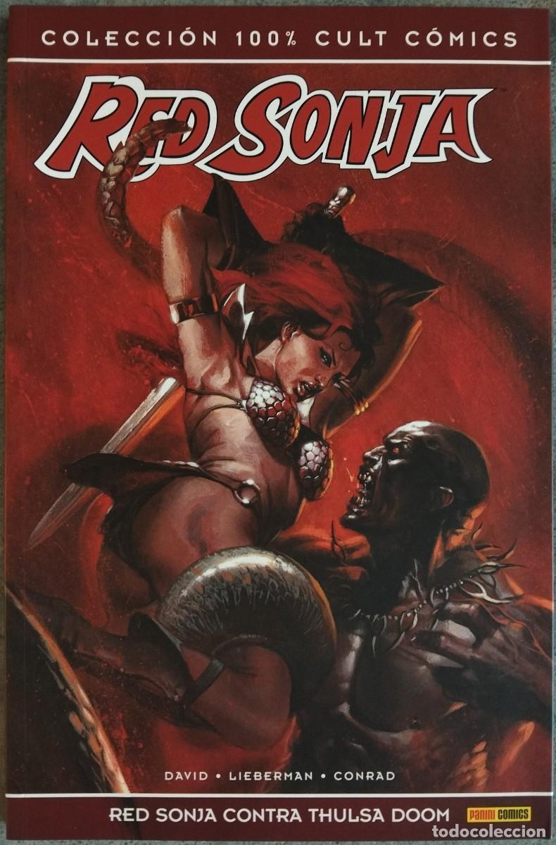 C&oacute;mics: RED SONJA: RED SONJA CONTRA THULSA DOOM. COLECCI&Oacute;N 100% MARVEL PANINI COMICS. - Foto 1