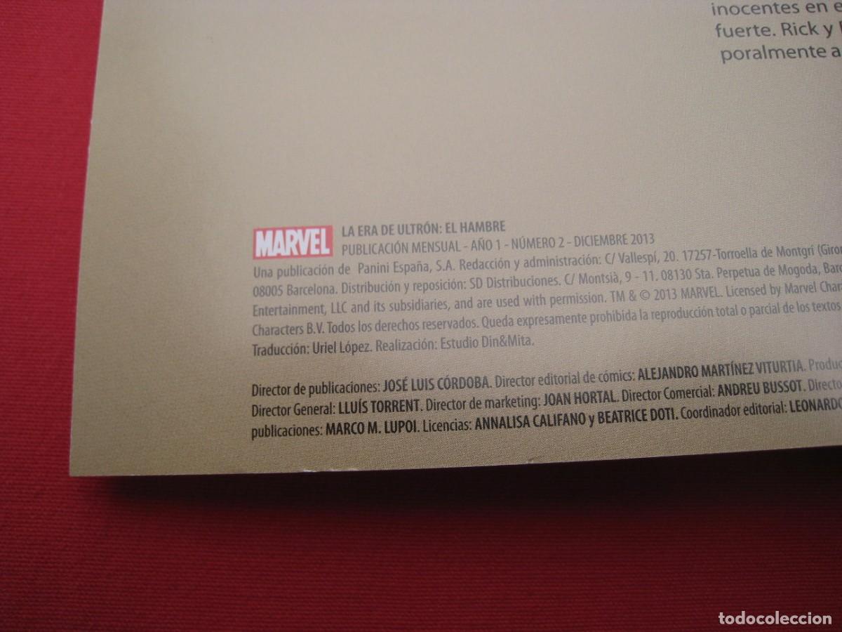 C&oacute;mics: LA ERA DE ULTRON - EL HAMBRE - N&ordm; 2 - PANINI. - Foto 3