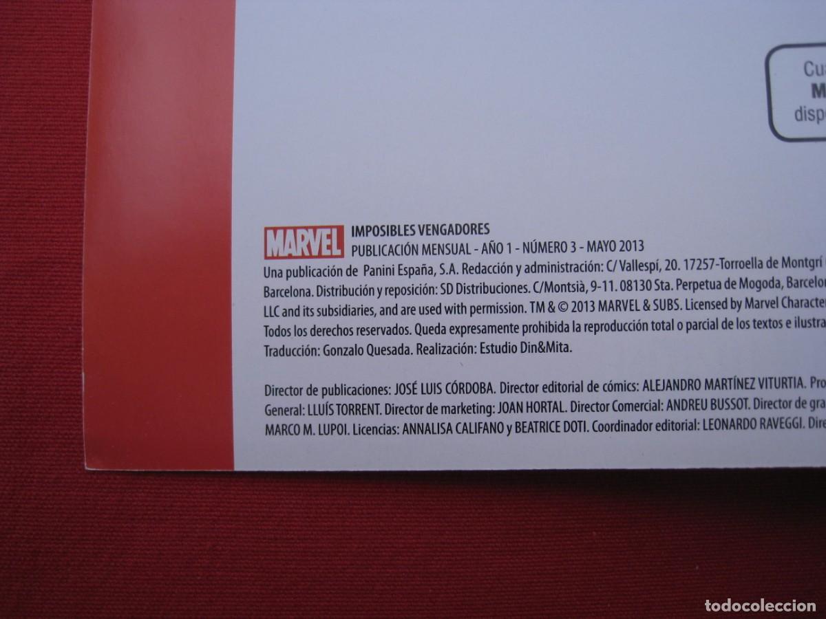 C&oacute;mics: IMPOSIBLES VENGADORES - N&ordm; 3 - PANINI. - Foto 3