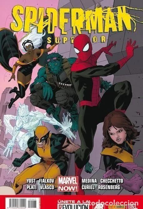 C&oacute;mics: SPIDERMAN 83 PANINI SUPERIOR SPIDERMAN CON X MEN - Foto 1