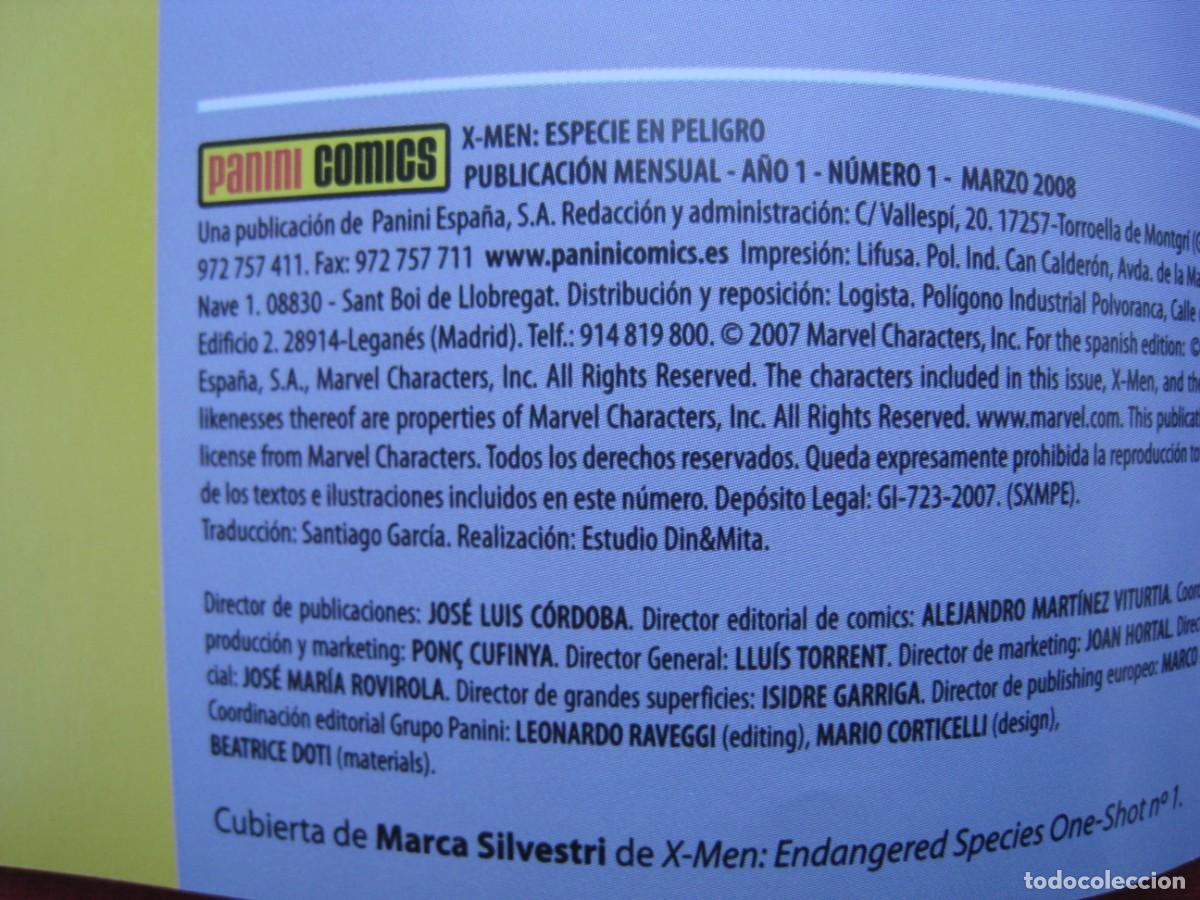 C&oacute;mics: X-MEN - ESPECIE EN PELIGRO - N&ordm; 1 - PANINI. - Foto 3
