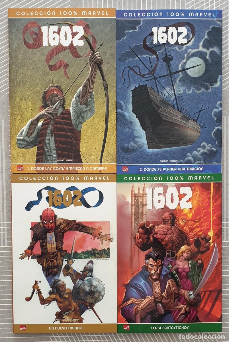 C&oacute;mics: 100% MARVEL. 1602. Colecci&oacute;n completa de 4 tomos. Panini Comics 2005 - Foto 1