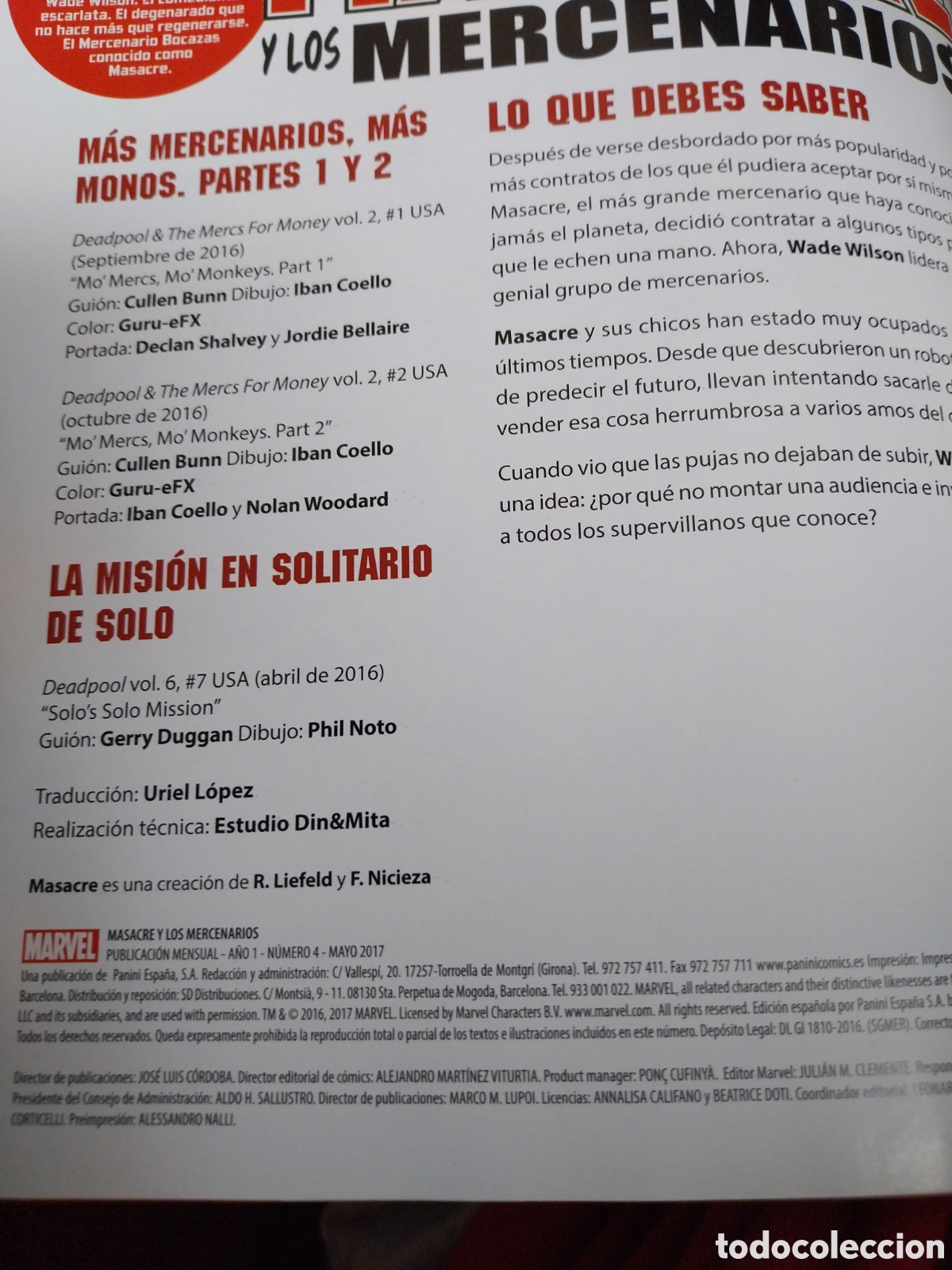 C&oacute;mics: Deadpool. Masacre y los Mercenarios. GRAPA ESPA&Ntilde;A - Foto 5