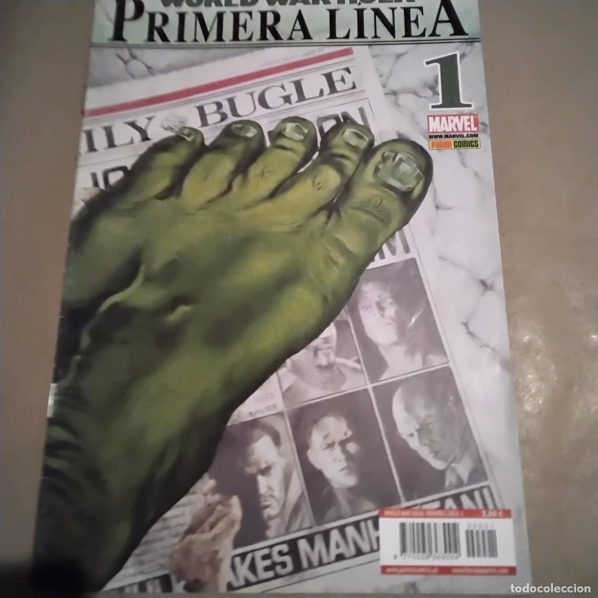 C&oacute;mics: WORLD WAR HULK PRIMERA LINEA 1 PANINI - Foto 1