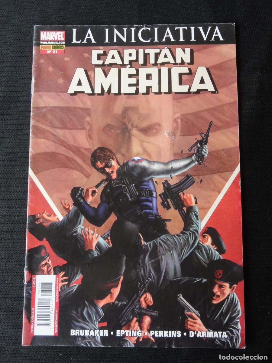 C&oacute;mics: CAPIT&Aacute;N AM&Eacute;RICA. N&ordm; 31. BRUBAKER. A&Ntilde;O 2005. MARVEL COMIC PANINI. C-22B - Foto 1