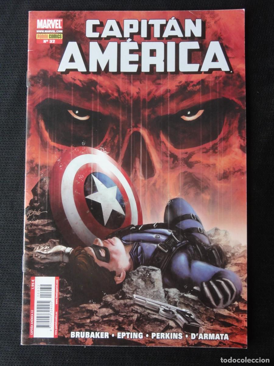 C&oacute;mics: CAPIT&Aacute;N AM&Eacute;RICA. N&ordm; 32. BRUBAKER. A&Ntilde;O 2005. MARVEL COMIC PANINI. C-22B - Foto 1