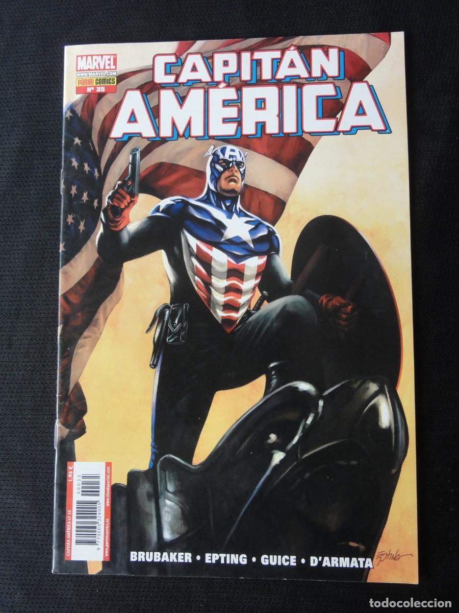C&oacute;mics: CAPIT&Aacute;N AM&Eacute;RICA. N&ordm; 35. BRUBAKER. A&Ntilde;O 2005. MARVEL COMIC PANINI. C-22B - Foto 1