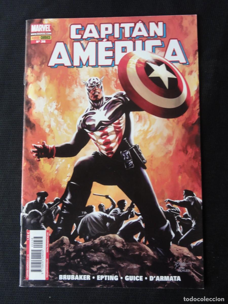 C&oacute;mics: CAPIT&Aacute;N AM&Eacute;RICA. N&ordm; 36. BRUBAKER. A&Ntilde;O 2005. MARVEL COMIC PANINI. C-22B - Foto 1