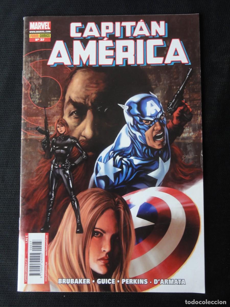 C&oacute;mics: CAPIT&Aacute;N AM&Eacute;RICA. N&ordm; 37. BRUBAKER. A&Ntilde;O 2005. MARVEL COMIC PANINI. C-22B - Foto 1
