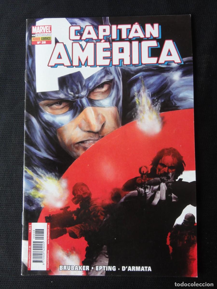 C&oacute;mics: CAPIT&Aacute;N AM&Eacute;RICA. N&ordm; 38. BRUBAKER. A&Ntilde;O 2005. MARVEL COMIC PANINI. C-22B - Foto 1