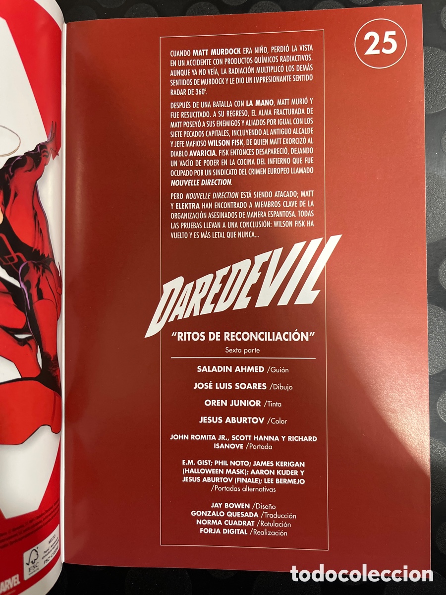 C&oacute;mics: DAREDEVIL N.72 / 25 RITOS DE RECONCILIACI&Oacute;N ( 2019/&hellip; ) - Foto 3