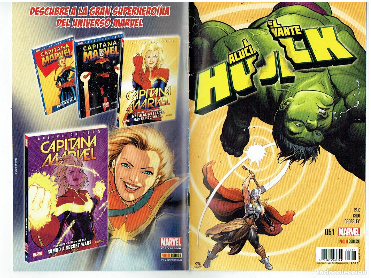 C&oacute;mics: EL ALUCINANTE HULK. N&ordm; 51. PANINI COMICS.(C/A100) - Foto 2