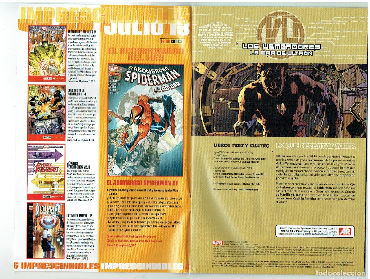 C&oacute;mics: LOS VENGADORES DE ERA DE ULTR&Oacute;N. PANINI / COMICS. N&ordm; 002. 5. (C/A100) - Foto 2