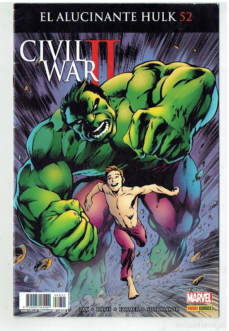 C&oacute;mics: EL ALUCINANTE HULK. N&ordm; 52. CIVIL WAR II. PANINI COMICS.(C/A100)