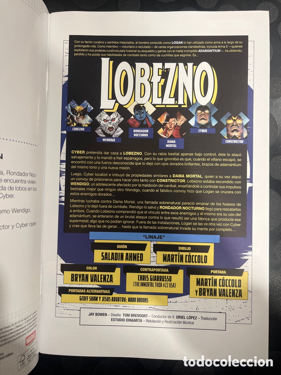 C&oacute;mics: LOBEZNO VOL.5 N.165 / 4 LINAJE ( 2011/&hellip; ) - Foto 3