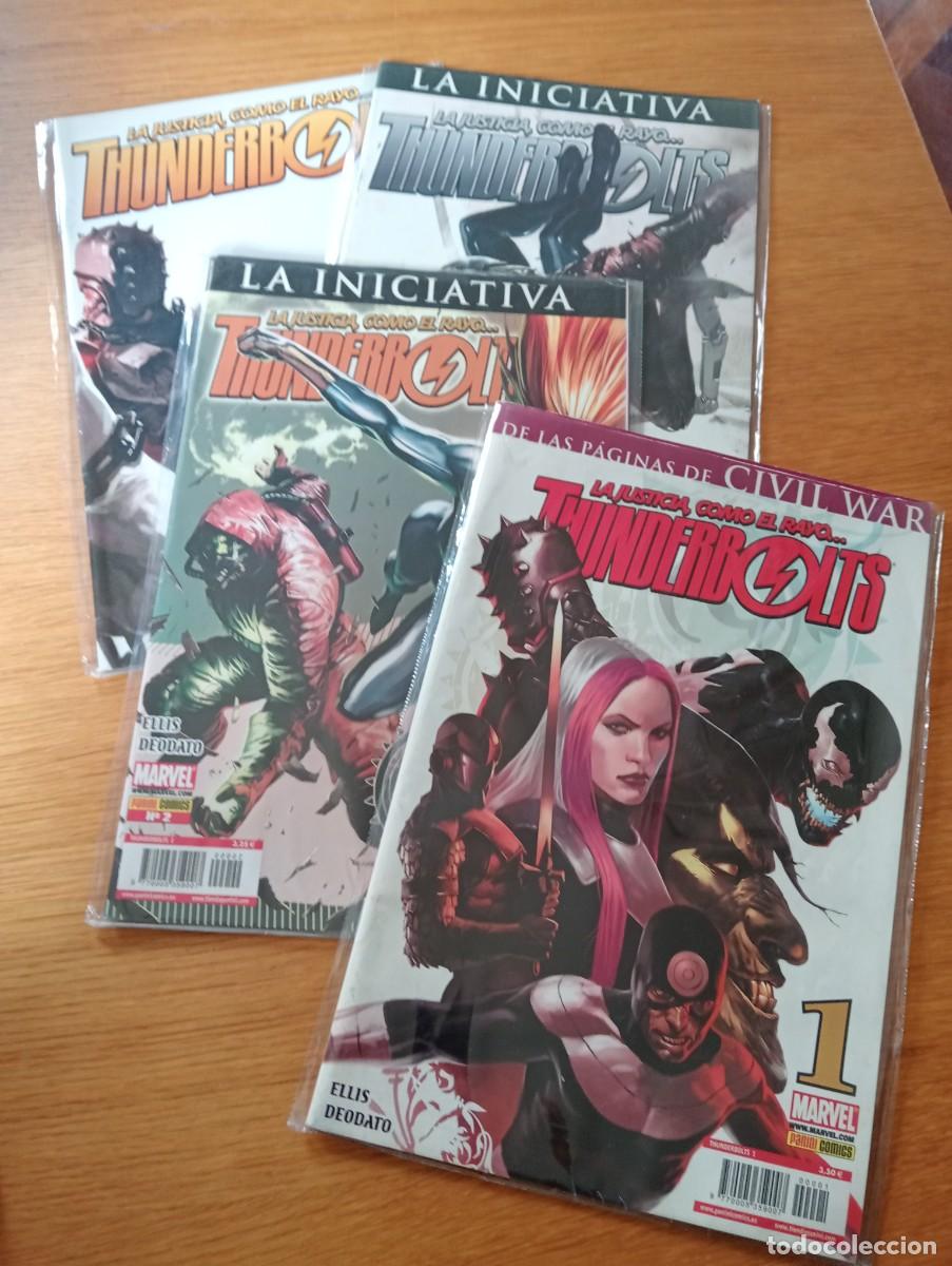C&oacute;mics: LOTE CON 4 EJEMPLARES DE THUNDERBOLTS (DE 24). GRAPA. PANINI. MARVEL. 2008. - Foto 1