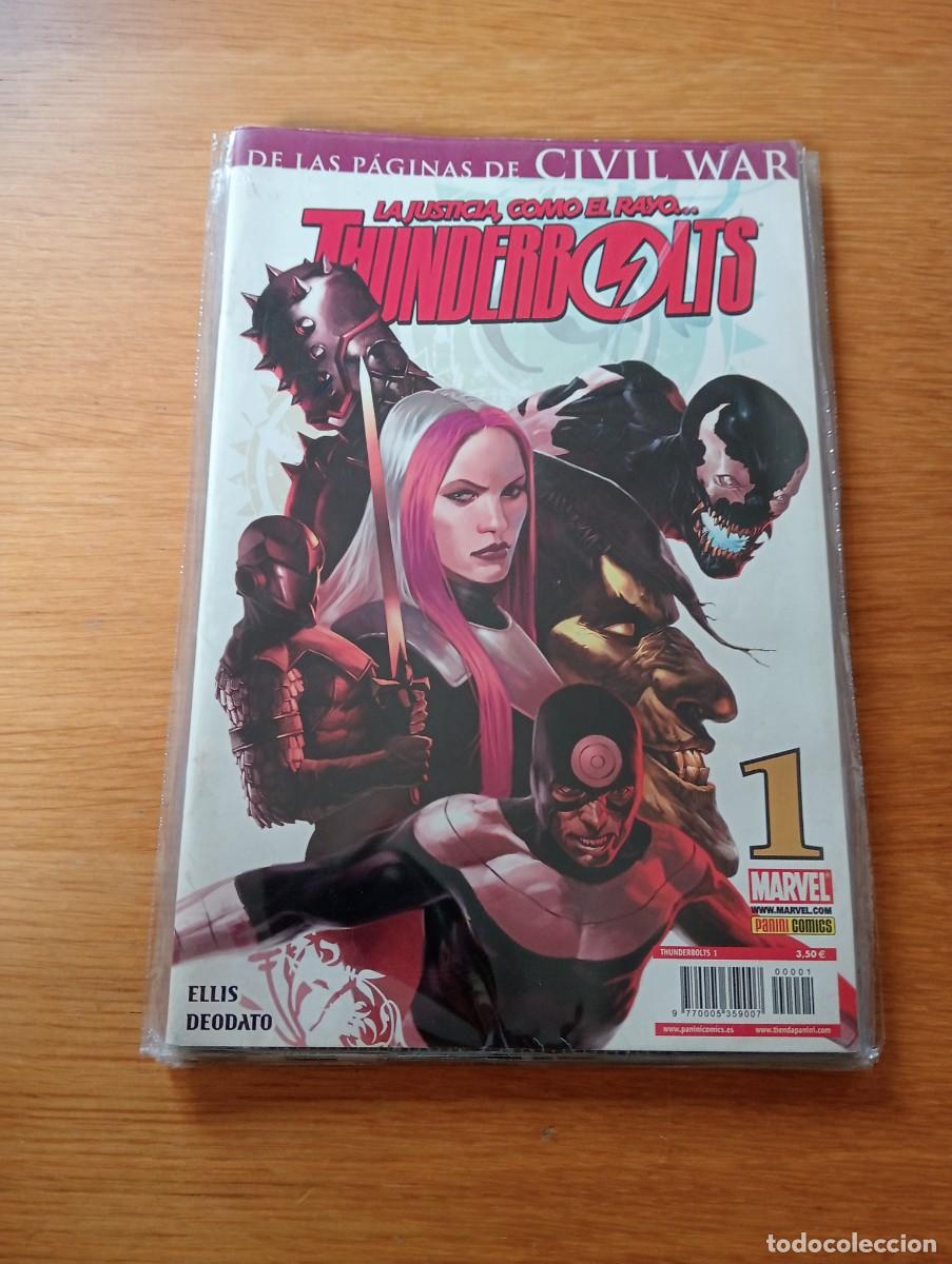 C&oacute;mics: LOTE CON 4 EJEMPLARES DE THUNDERBOLTS (DE 24). GRAPA. PANINI. MARVEL. 2008. - Foto 2