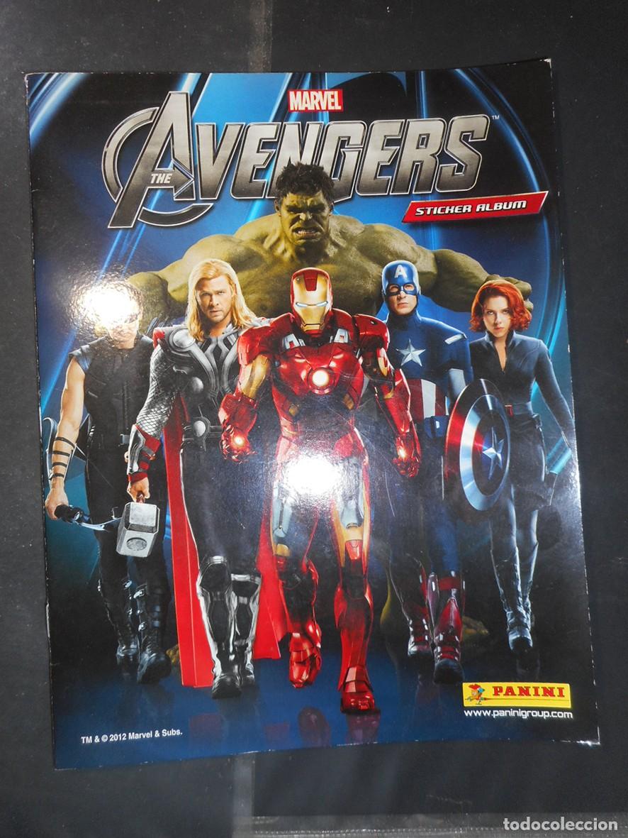 C&oacute;mics: &Aacute;LBUM DE CROMOS THE AVENGERS (PANINI-2012) -SIN TERMINAR- - Foto 1