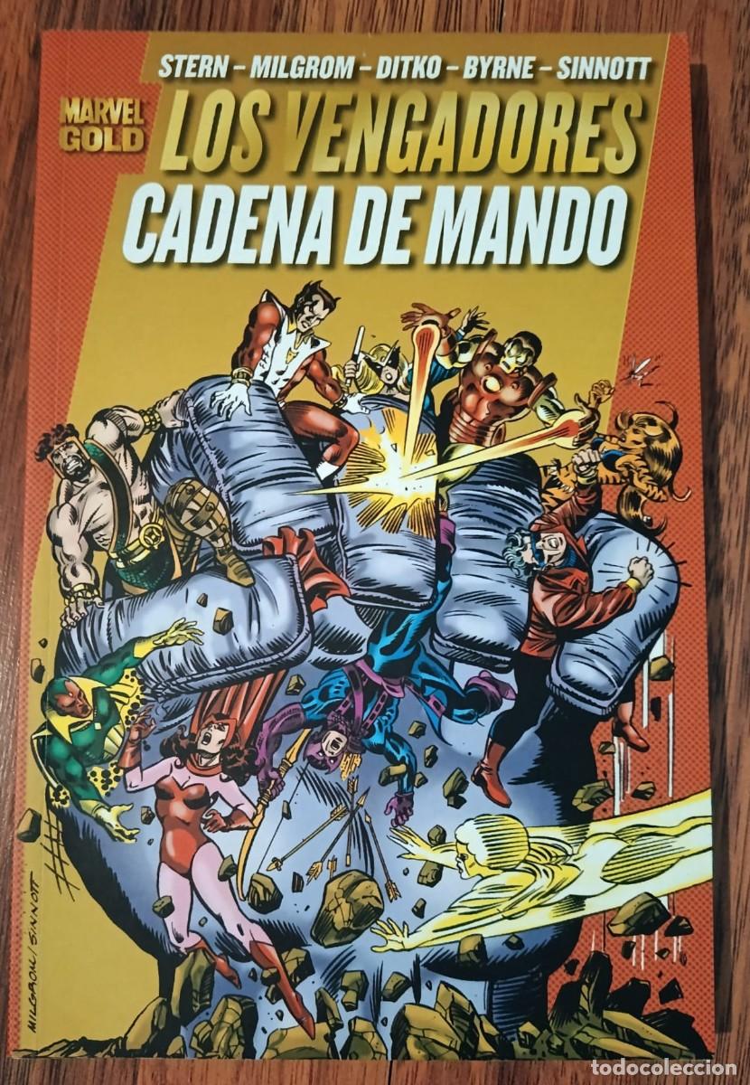 C&oacute;mics: LOS VENGADORES. CADENA DE MANDO. MARVEL GOLD - Foto 1