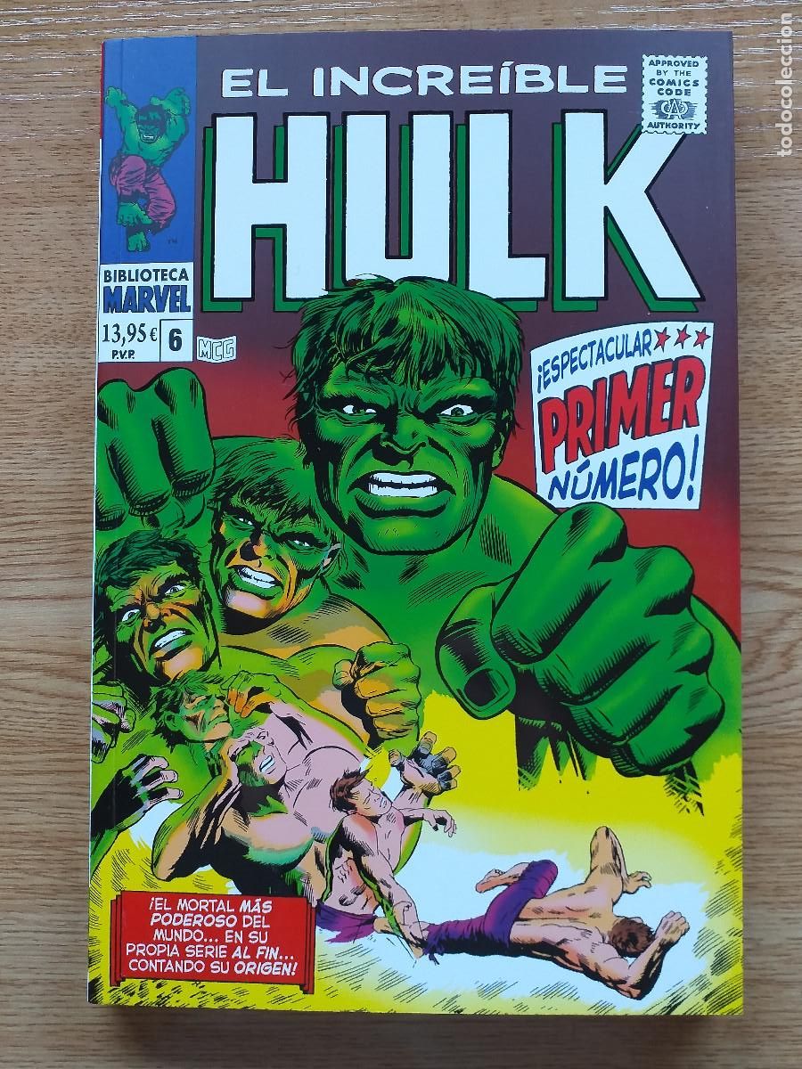 C&oacute;mics: El Incre&iacute;ble Hulk - N&ordm; 6 - BIBLIOTECA MARVEL 91 - PANINI - Foto 1