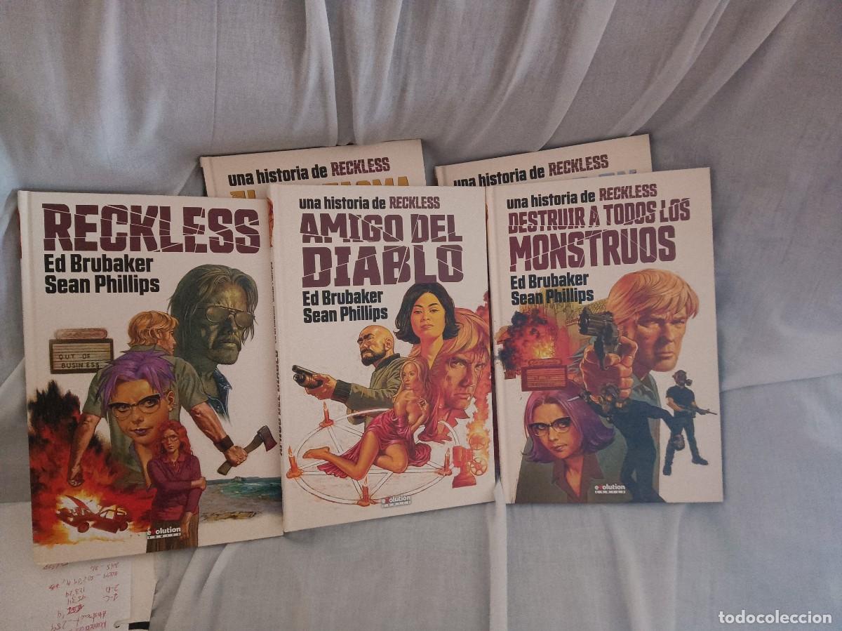 C&oacute;mics: Reckless Ed Brubaker Sean Philips 1 al 5 tomos Tapa Dura Evolution Comics Panini Completa - Foto 1