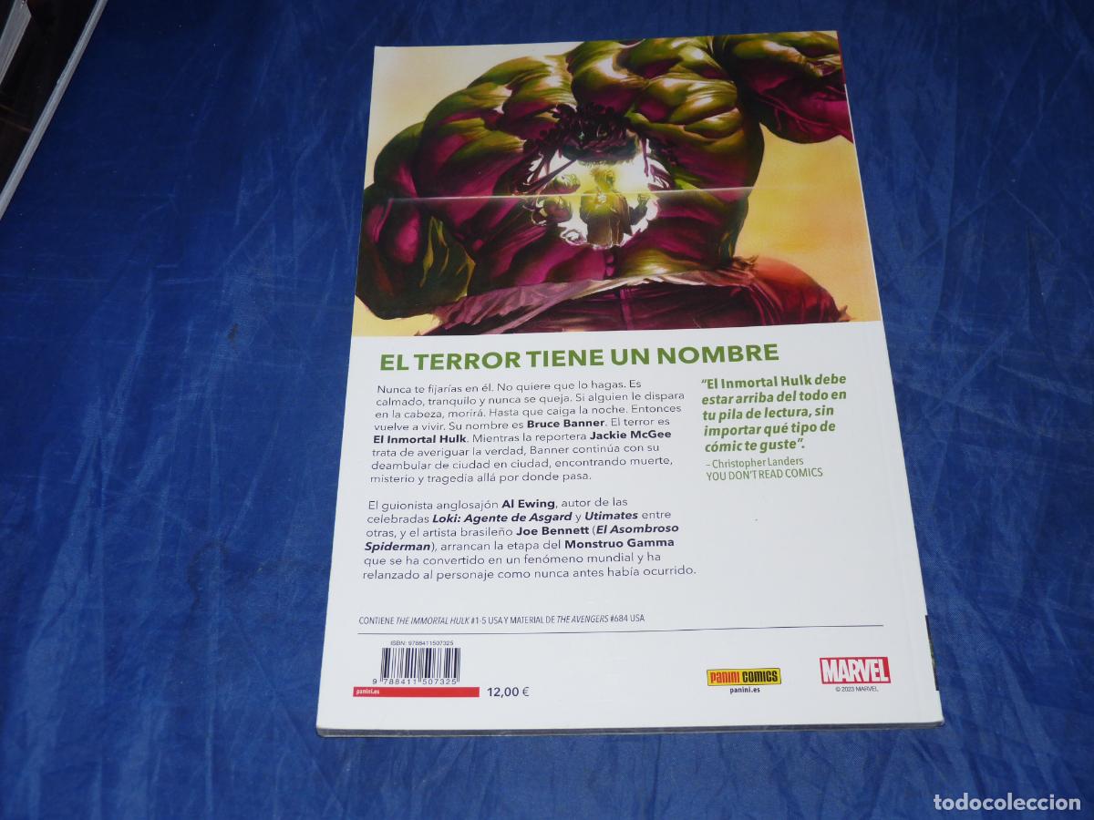 C&oacute;mics: Marvel El inmortal Hulk #1 O es ambos OREFSLL - Foto 2