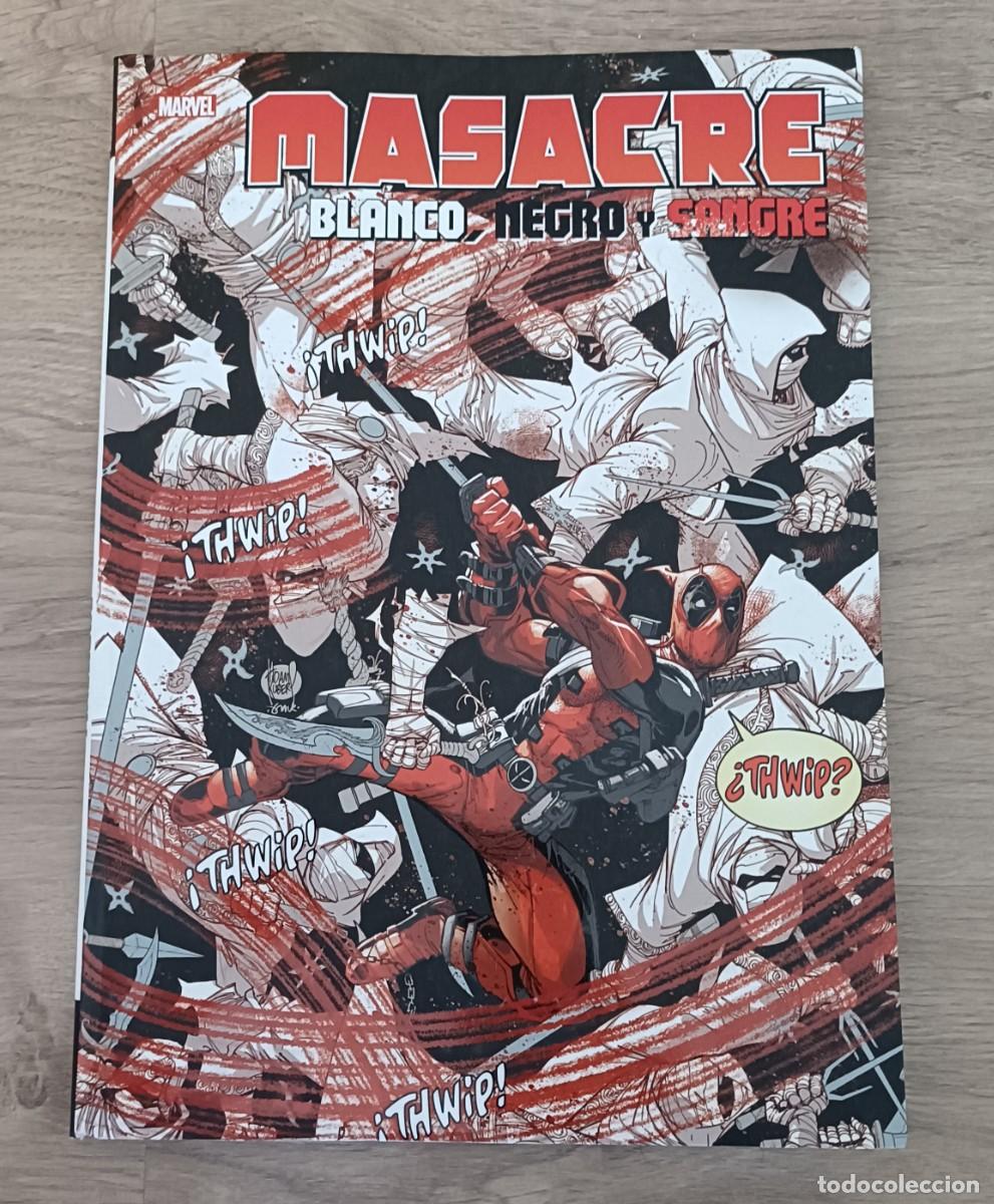 C&oacute;mics: DEADPOOL, MASACRE, Blanco Negro y Sangre, Marvel, Panini - Foto 1