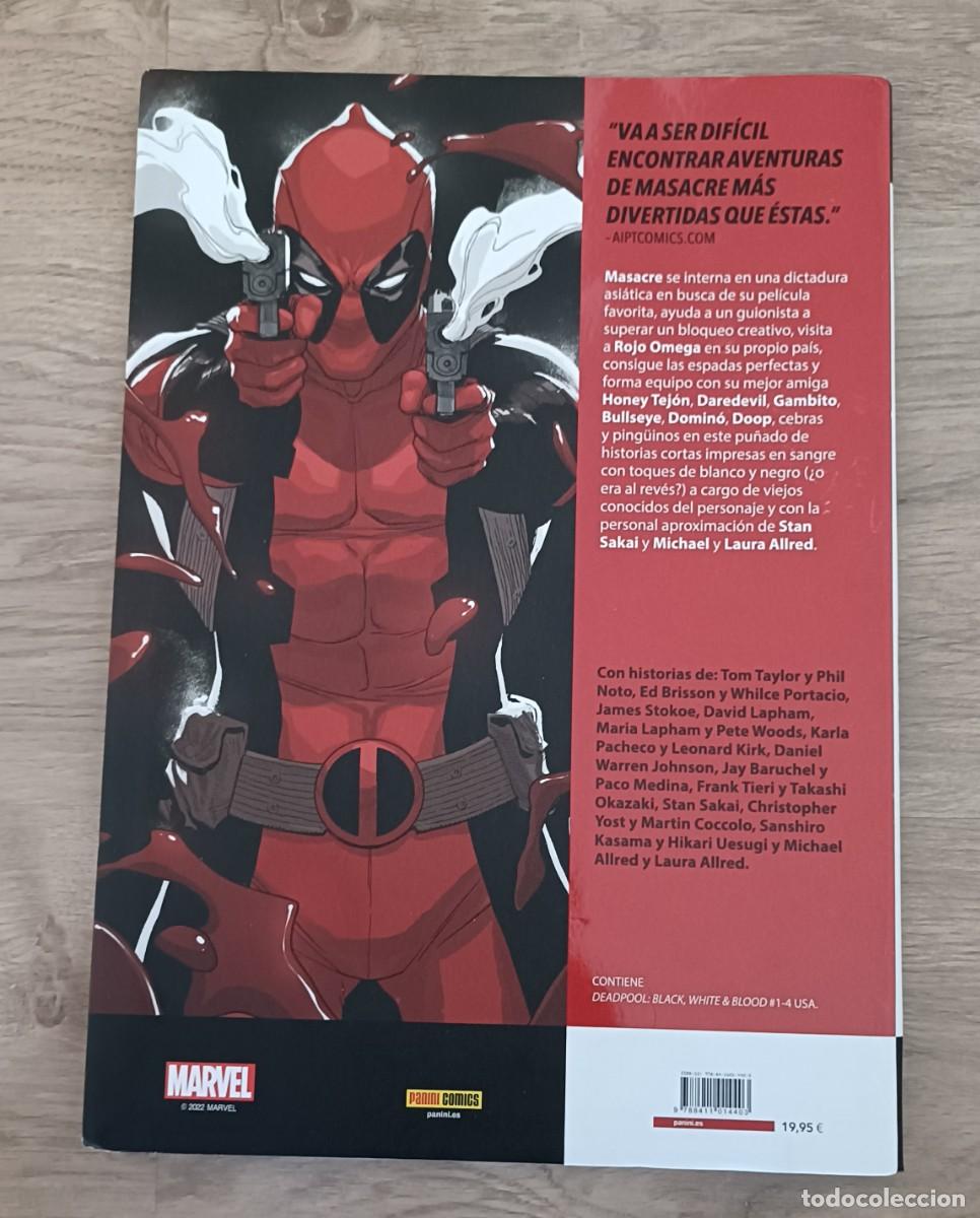 C&oacute;mics: DEADPOOL, MASACRE, Blanco Negro y Sangre, Marvel, Panini - Foto 2