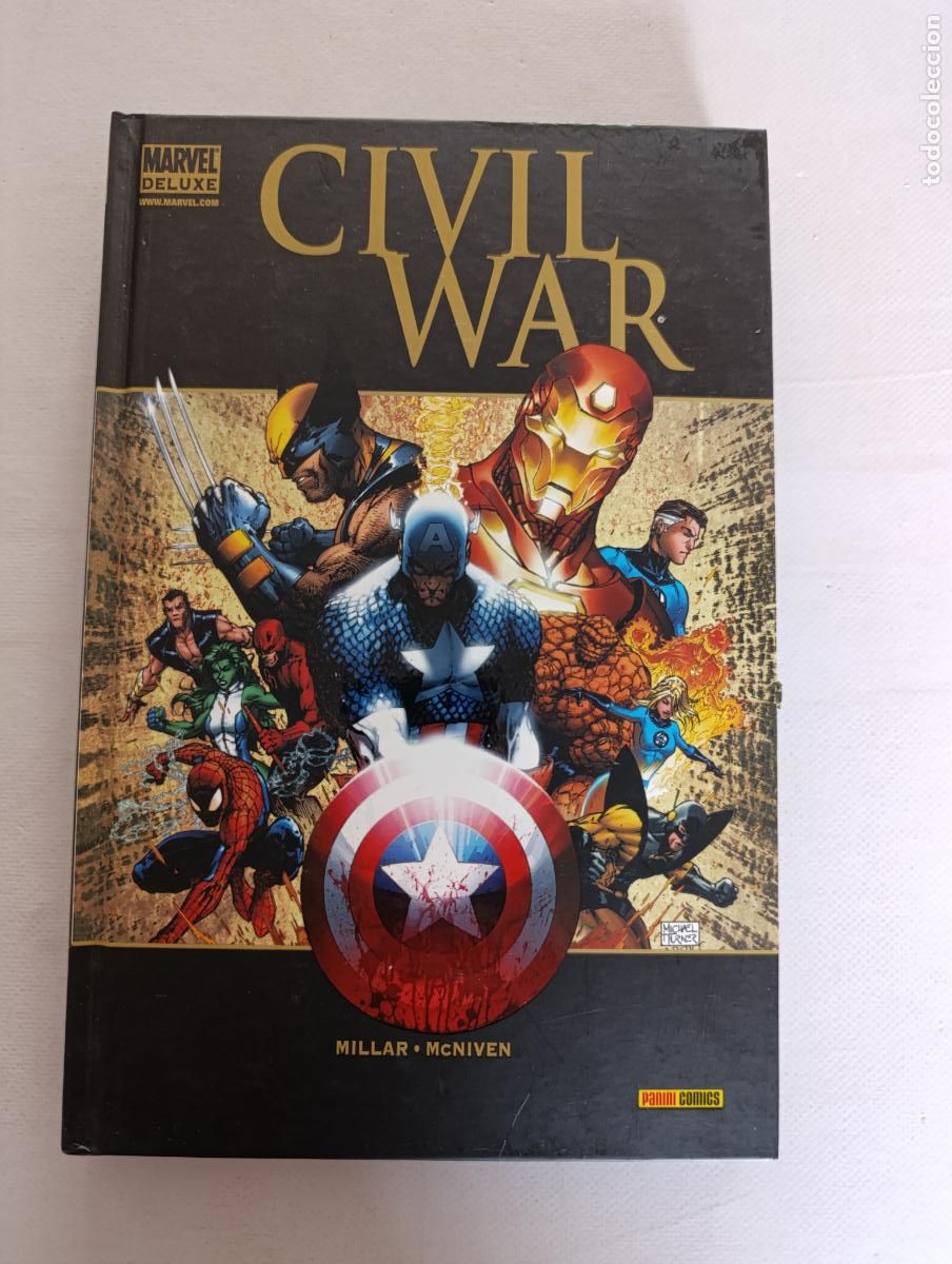 C&oacute;mics: CIVIL WAR - MILLAR, MCNIVEN - MARVEL DELUXE - PANINI - TAPA DURA (HXw)