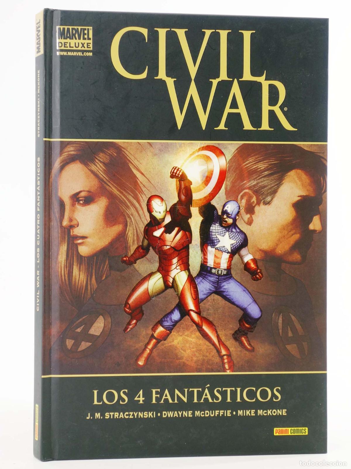 C&oacute;mics: MARVEL DELUXE CIVIL WAR LOS CUATRO FANT&Aacute;STICOS (J.M. Straczynski/Dwayne Mcduffie/Mike Mckone) 2011