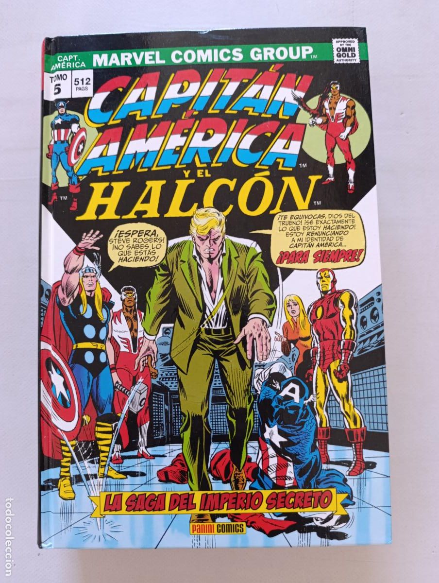 C&oacute;mics: CAPITAN AMERICA Y EL HALCON TOMO 5: LA SAGA DEL IMPERIO SECRETO - OMNIGOLD OMNI GOLD - PANINI (358)