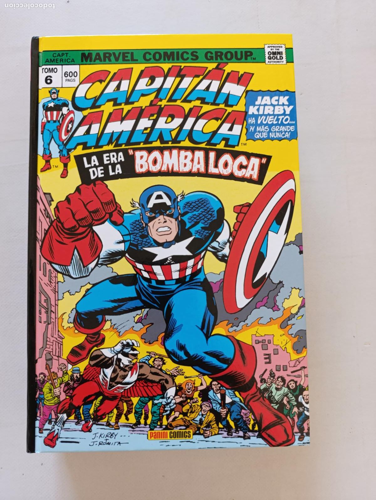 C&oacute;mics: CAPITAN AMERICA TOMO 6 - LA ERA DE LA BOMBA LOCA - MARVEL - OMNI GOLD OMNIGOLD - PANINI (358)