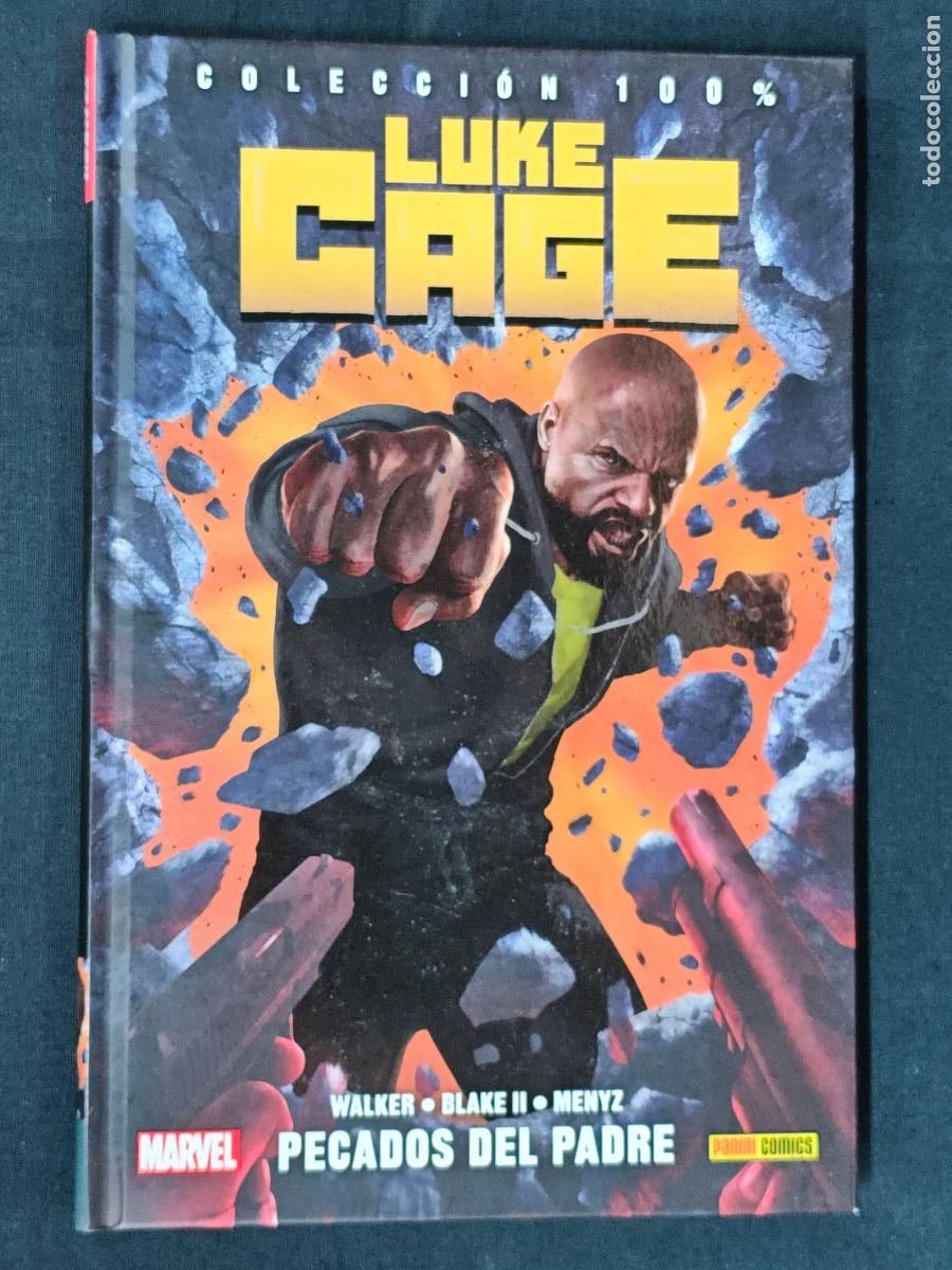 C&oacute;mics: COLECCION 100% - LUKE CAGE - PECADOS DE PADRE - PANINI -