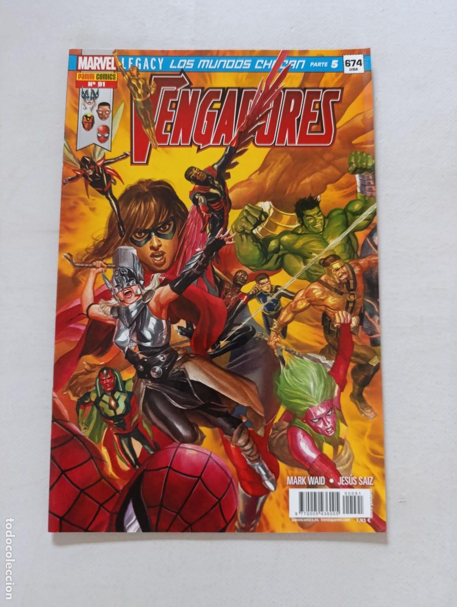 C&oacute;mics: VENGADORES N&ordm; 91 - MARVEL - PANINI (320)